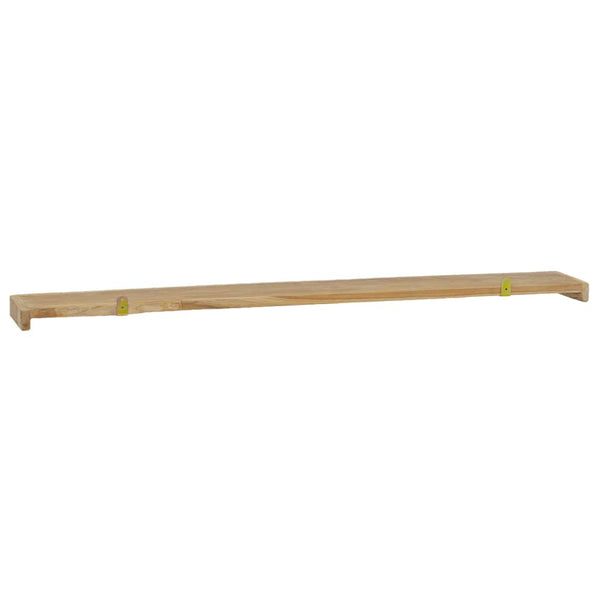 Massivholz Teak Wandregale, 2er Set