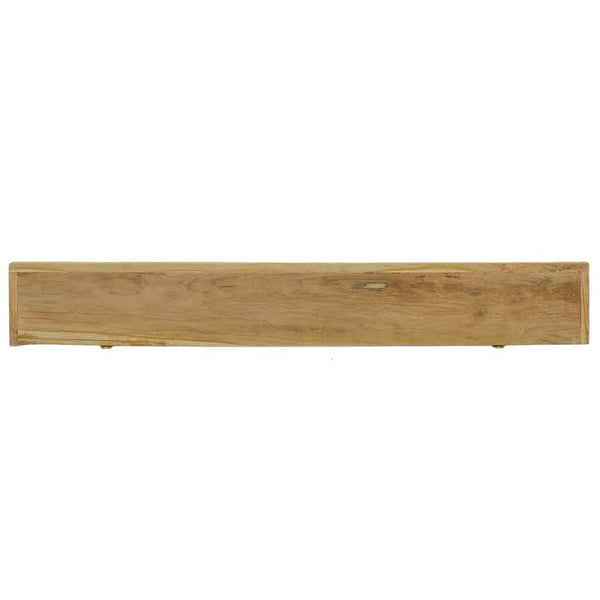 Massivholz Teak Wandregale, 2er Set