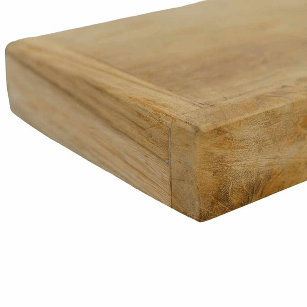 Massivholz Teak Wandregale, 2er Set