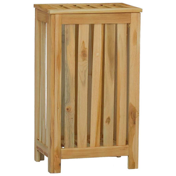 Teak Wäschebehälter 35x25x60cm