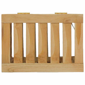 Teak Wäschebehälter 35x25x60cm
