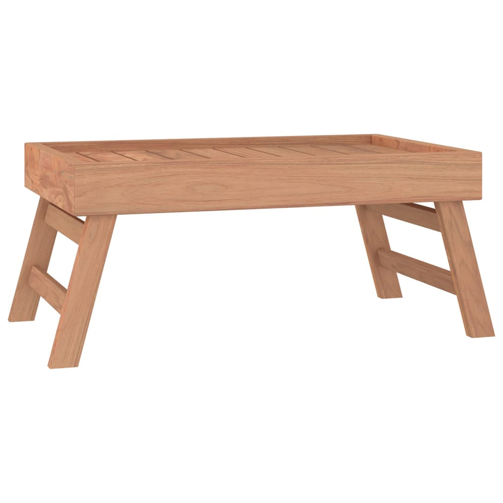 Klapptablett Teak Massivholz 55x35 cm