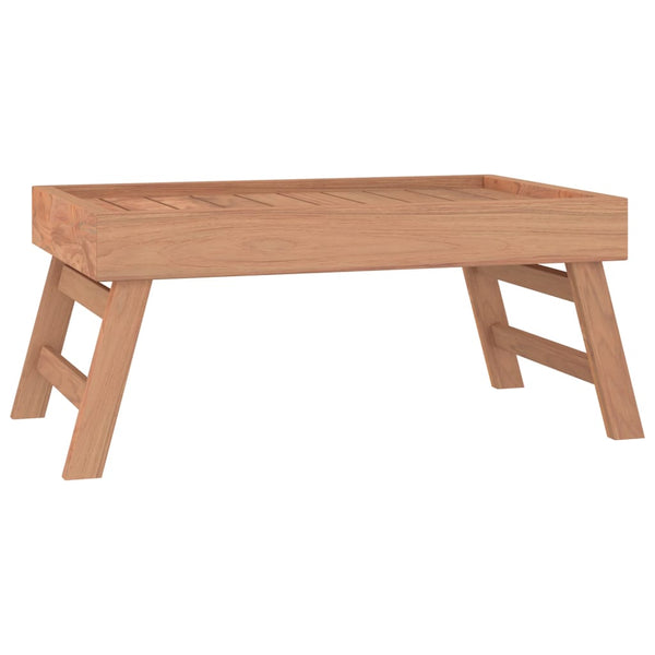 Klapptablett Teak Massivholz 55x35 cm