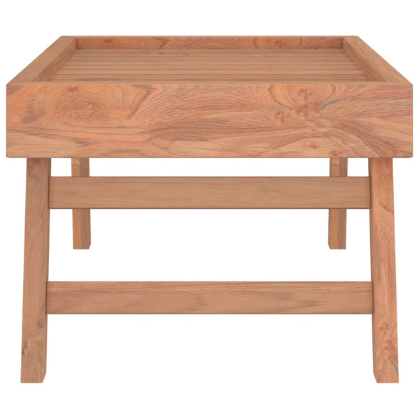 Klapptablett Teak Massivholz 55x35 cm