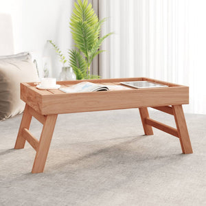 Klapptablett Teak Massivholz 55x35 cm