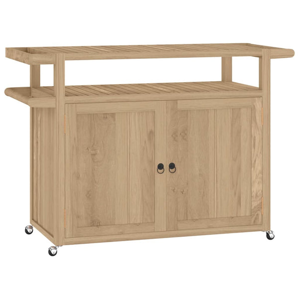 Barwagen Teak Massivholz 120x50x90 cm