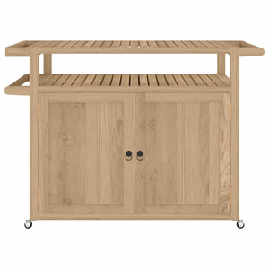 Barwagen Teak Massivholz 120x50x90 cm