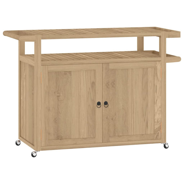 Barwagen Teak Massivholz 120x50x90 cm