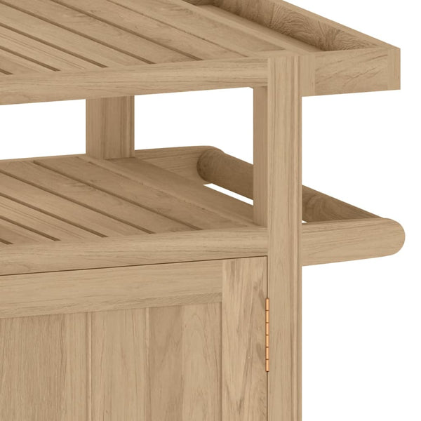 Barwagen Teak Massivholz 120x50x90 cm