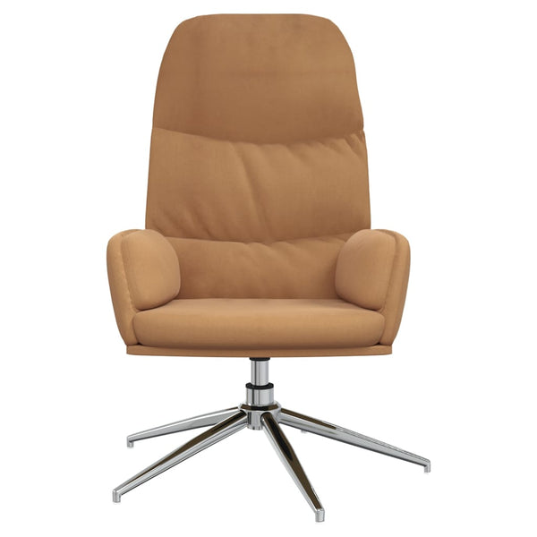 Relaxsessel Taupe Wildleder-Optik