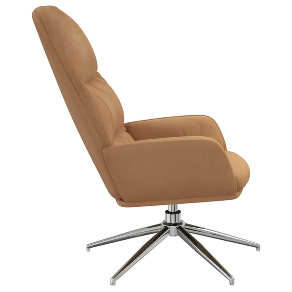 Relaxsessel Taupe Wildleder-Optik