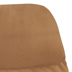 Relaxsessel Taupe Wildleder-Optik