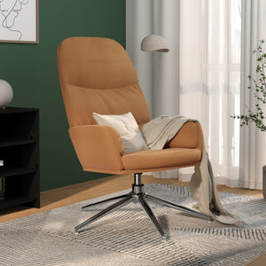 Relaxsessel Taupe Wildleder-Optik