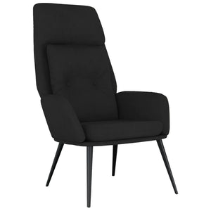 Schwarzer Relaxsessel Wildleder-Optik