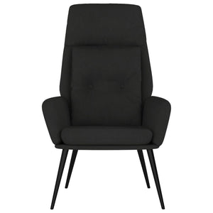 Schwarzer Relaxsessel Wildleder-Optik