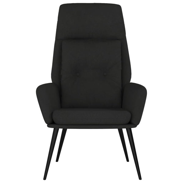 Schwarzer Relaxsessel Wildleder-Optik