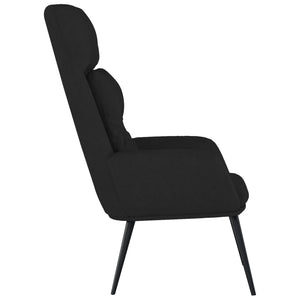Schwarzer Relaxsessel Wildleder-Optik