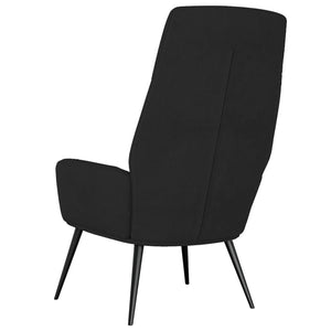 Schwarzer Relaxsessel Wildleder-Optik