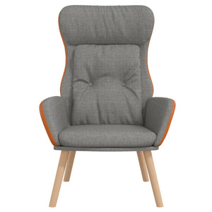 Hellgrauer Relaxsessel Stoff & PVC