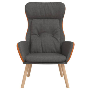 Dunkelgrauer Relaxsessel Stoff & PVC