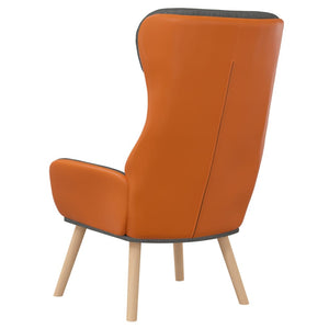 Dunkelgrauer Relaxsessel Stoff & PVC