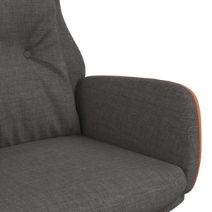 Dunkelgrauer Relaxsessel Stoff & PVC