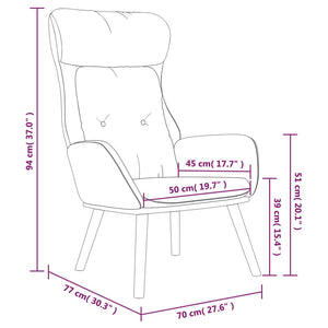 Dunkelgrauer Relaxsessel Stoff & PVC