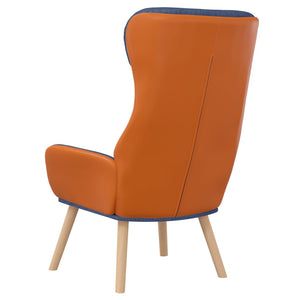 Blauer Relaxsessel Stoff & PVC