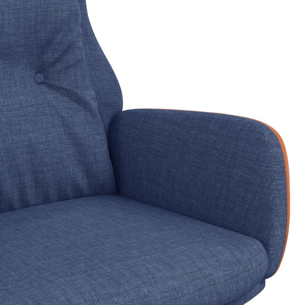 Blauer Relaxsessel Stoff & PVC