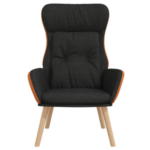 Schwarzer Relaxsessel Stoff/PVC