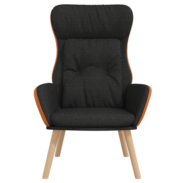 Schwarzer Relaxsessel Stoff/PVC
