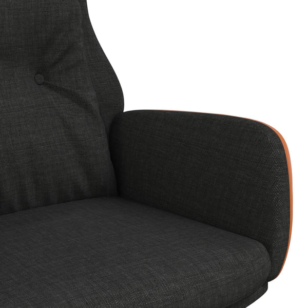 Schwarzer Relaxsessel Stoff/PVC