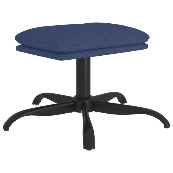 Blauer Stoff Fußhocker 60x60 cm