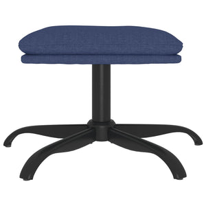 Blauer Stoff Fußhocker 60x60 cm