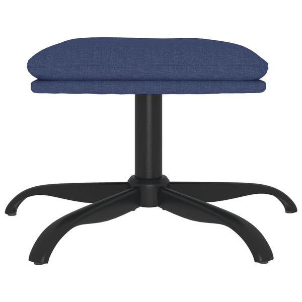 Blauer Stoff Fußhocker 60x60 cm
