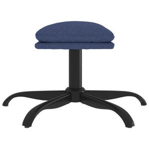 Blauer Stoff Fußhocker 60x60 cm