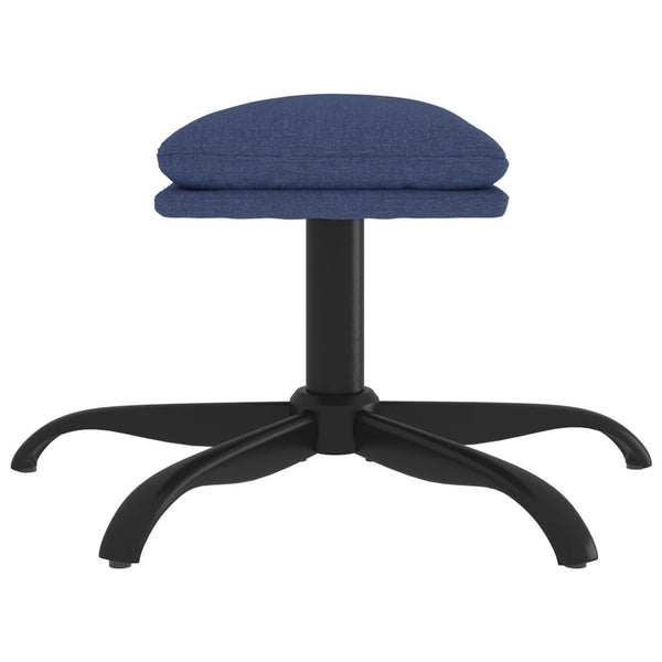 Blauer Stoff Fußhocker 60x60 cm