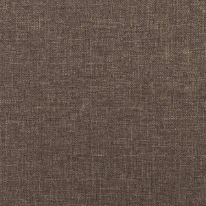Taupe Stoff Fußhocker 60x60 cm