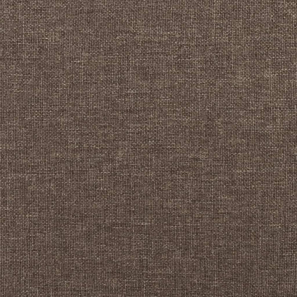 Taupe Stoff Fußhocker 60x60 cm