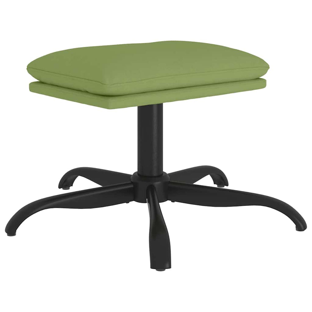 Hellgrüner Samt Fußhocker 60x60 cm