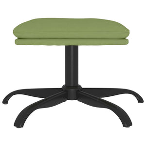Hellgrüner Samt Fußhocker 60x60 cm