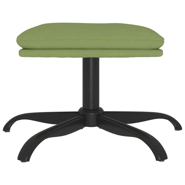 Hellgrüner Samt Fußhocker 60x60 cm