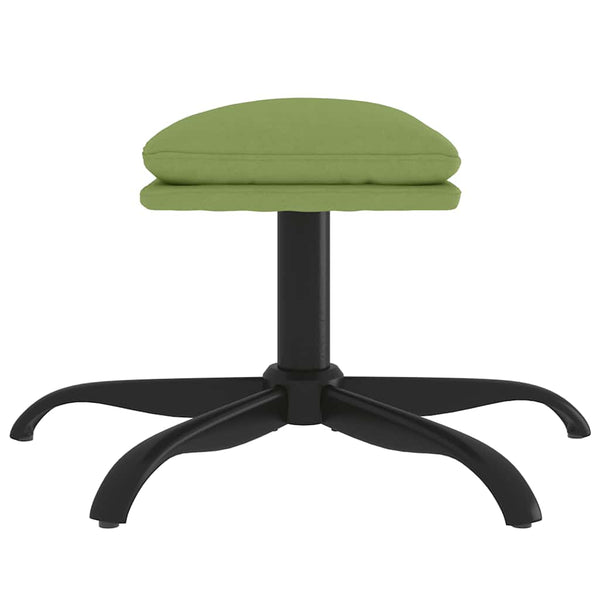 Hellgrüner Samt Fußhocker 60x60 cm