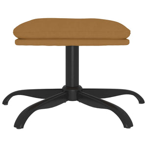 Braun Samt Fußhocker 60x60 cm