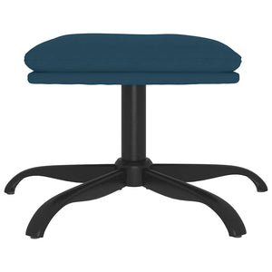 Blauer Samt Hocker 60x60 cm