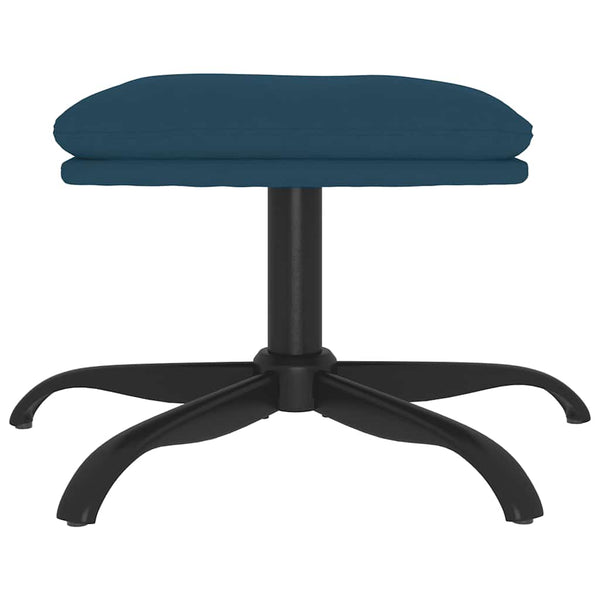 Blauer Samt Hocker 60x60 cm