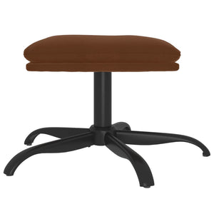 Fußhocker Braun 60x60 cm Mikrofaser