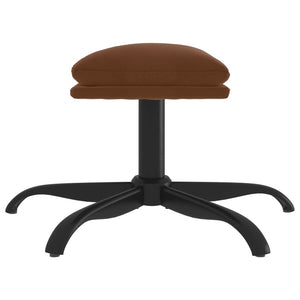 Fußhocker Braun 60x60 cm Mikrofaser