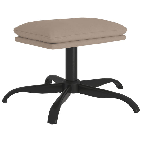 Fußhocker Hellgrau Mikrofasergewebe 60x60