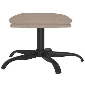 Fußhocker Hellgrau Mikrofasergewebe 60x60